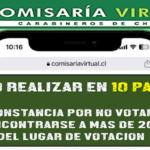 10 pasos: Cómo dejar constancia por no votar en plebiscito del 17 de diciembre de 2023 comisaria-virtual-constancia-por-no-votar