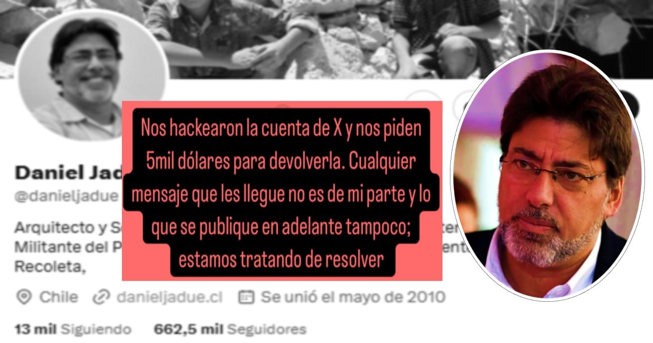 daniel jadue hackeo x twitter