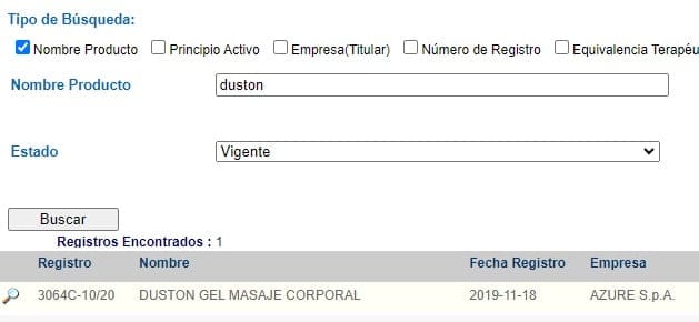 duston gel cosmetico