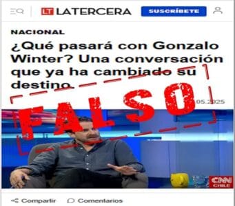 Gonzalo Winter escándalo en directo laguna legal desmentido