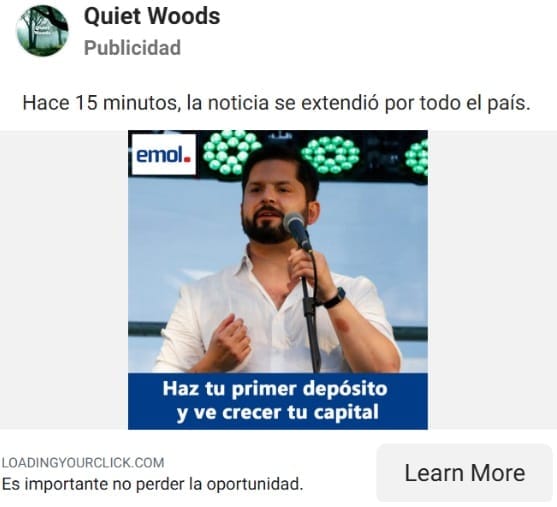 gabriel boric haz tu primer deposito y ve crecer tu capital