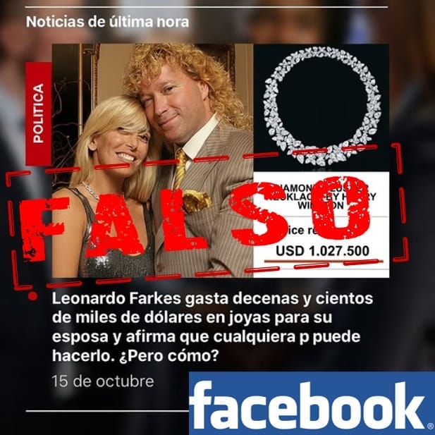 leonardo farkas gasta decenas dolares joyas para su esposa falso