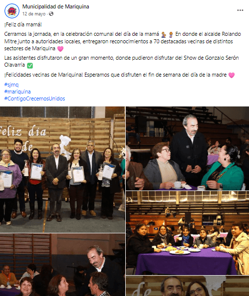 municipalidad de mariquina dia de la mama 2023