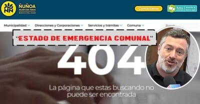 municipalidad de ñuñoa intenta borrar estado de emergencia comunal