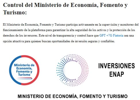 proyecto respaldado por el gobierno de chile
